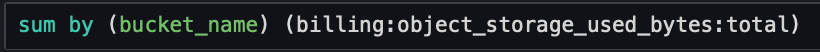 Example query